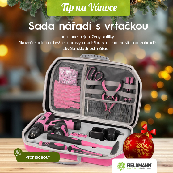 Sada nářadí s vrtačkou FIELDMANN FDG 5026-28R