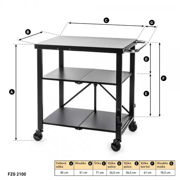 Grilovací stolek FIELDMANN FZG 2100