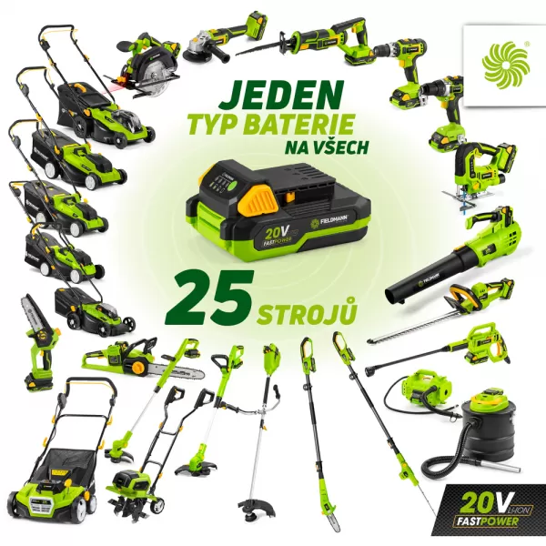 Sekačka FIELDMANN FZR 70435-0 + 2x Akumulátor 4Ah + Nabíječka