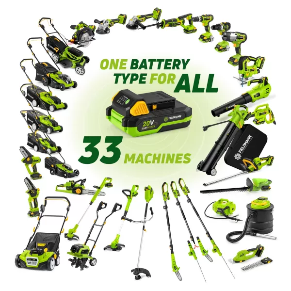 FZR 70385 2x20V Sekačka Fieldmann + 2x Akumulátor 4Ah + Nabíječka